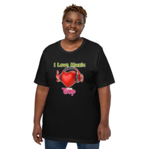 I Love Music Unisex t-shirt